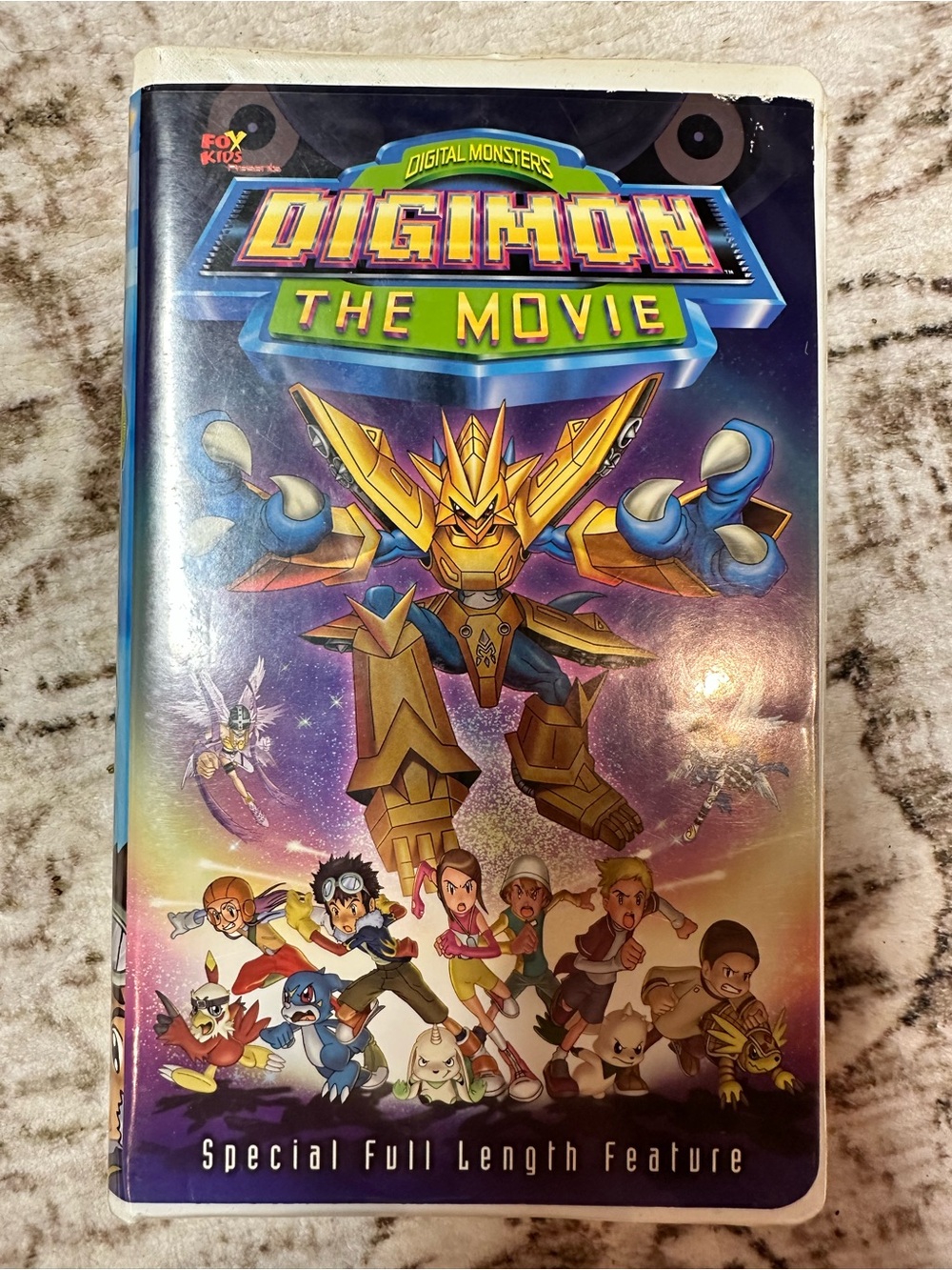 Digimon The Movie VHS Tape with Clamshell